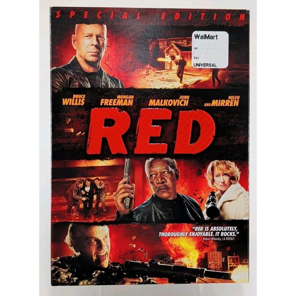 RED (DVD, 2010) Bruce Willis - Morgan Freeman New w/Slip cover